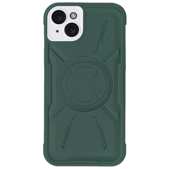 Case for iPhone 15, ERBORD Armor Mag, green