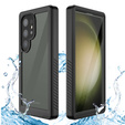IP68 Waterproof Case for Samsung Galaxy S24 Ultra, Redpepper, black