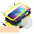 Case for iPhone 14 Pro, R-JUST CamShield Slide, armoured, yellow / black