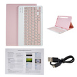 Case + keyboard Samsung Galaxy Tab S7 T870/T875 / S8, Pen Slot, pink rose gold