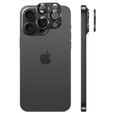 Camera glass for iPhone 16 Pro / 16 Pro Max, black metal overlay ERBORD