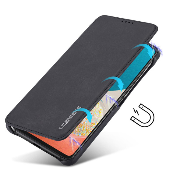 Flip case for Samsung Galaxy A53 5G, LC.IMEEKE, black