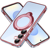 Magnetic Case for Samsung Galaxy S25, for MagSafe, pink