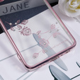 Case for Oppo Reno8 T 4G, Glitter Flower, pink rose gold
