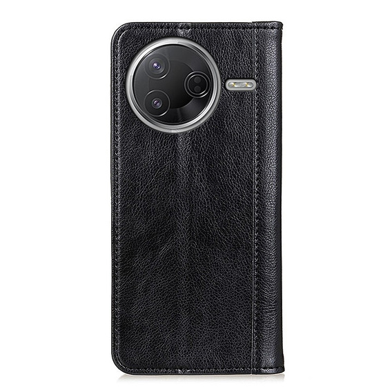Flip case for Xiaomi Poco F7 Pro / F7 Ultra, Split Leather, black