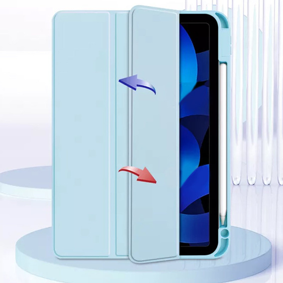 Case for iPad 10.9 2022 10 Gen, Smartcase Hybrid, with stylus space, blue