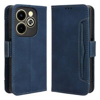 Flip case for Infinix Hot 40i, Card Slot, dark blue