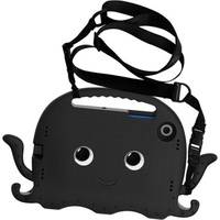 Children's case for Samsung Galaxy Tab A8 10.5, with handle, octopus, black