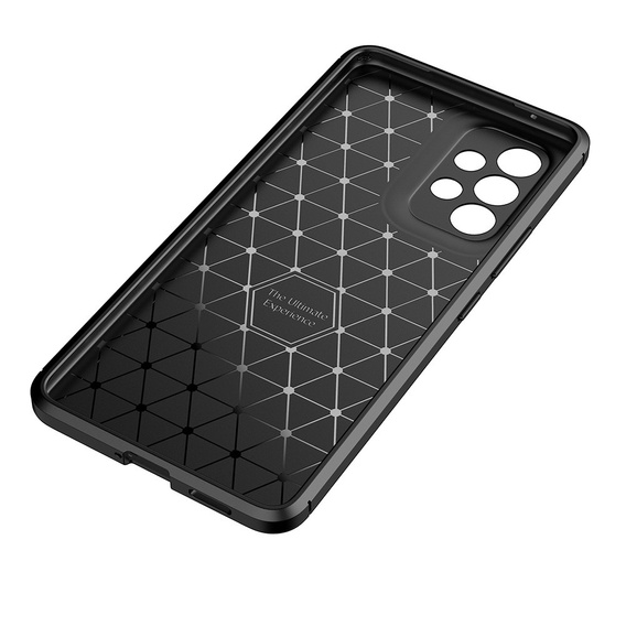 Case for Samsung Galaxy A53 5G, Carbon Gel, black