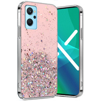 Case for Realme 9i / Oppo A96, Glittery, pink