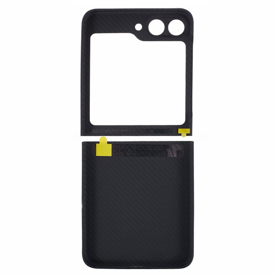Case for Samsung Galaxy Z Flip5 5G, Aramid Fiber Cover, black
