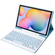 Case + keyboard Samsung Galaxy Tab S6 Lite P610/P615 / S6 Lite 2022 10.4, Pen Slot, blue