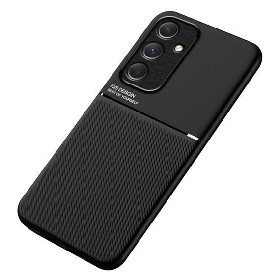 Case for Samsung Galaxy A55 5G, with magnetic grip plate, black