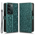 Flip case for Realme C71, Wallet Rhombus, green