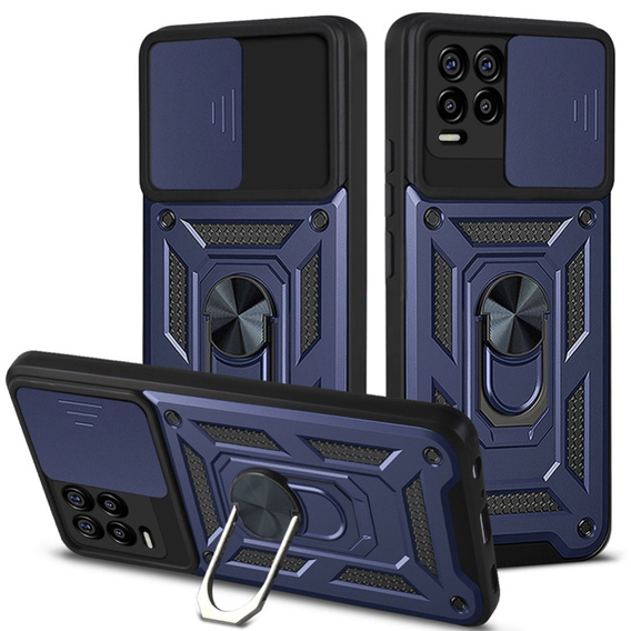 Case for Realme 8 / 8 Pro, CamShield Slide, blue