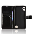 Flip case for Nothing CMF Phone 1, Crazy Horse Wallet, black