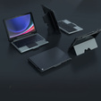 Case + keyboard Galaxy Tab S9, NILLKIN Bumper Pen Slot, black