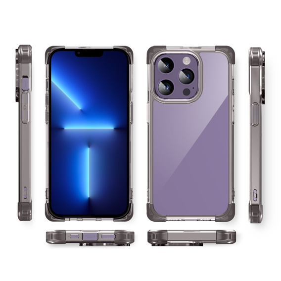 Case for iPhone 14 Pro, ERBORD CornerShield, black