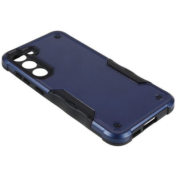 Armored case for Samsung Galaxy S23, Dual-Layer, dark blue