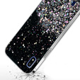 Case for Samsung Galaxy A10, Glittery, black