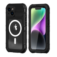 IP68 Waterproof Case for iPhone 14, SHELLBOX MagSafe, black