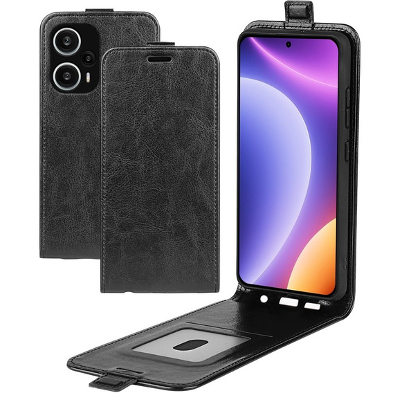 Flip case for Poco F5 5G, Flip, black