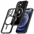 Case for iPhone 12, Electro MagSafe, black + Screen Glass