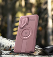 Armored case for Samsung Galaxy S25 Ultra, Dexnor CamProtect MagSafe, pink (Two frames)