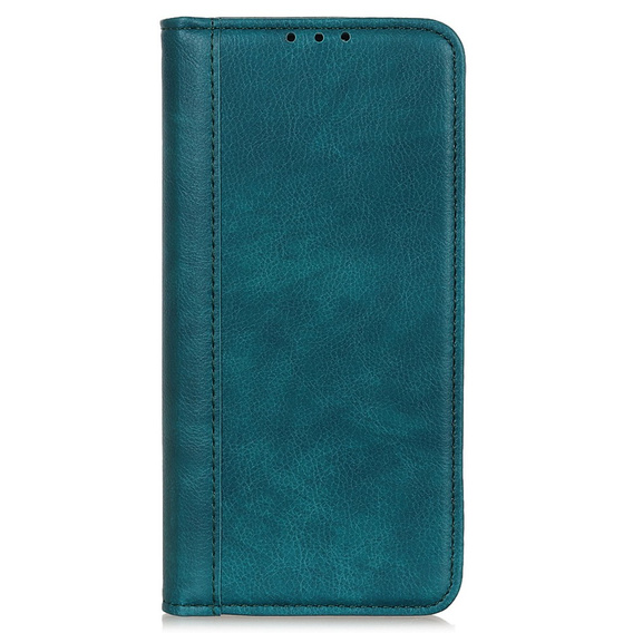 Flip case for Motorola Edge 50 Pro, Split Leather, green