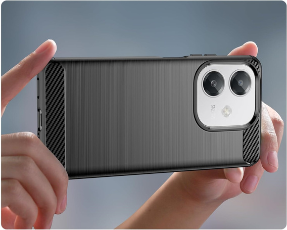 Case for Oppo A40 / Oppo A40m, Carbon, black