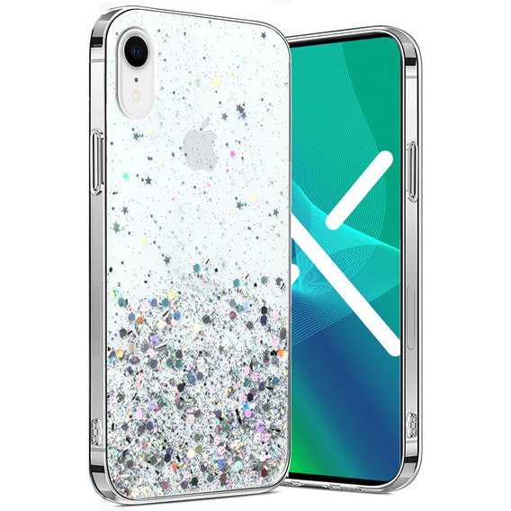 Case for iPhone XR, Glittery, transparent
