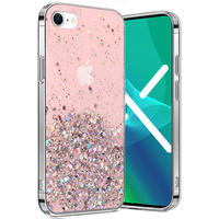 Case for iPhone 7/8/SE 2020/SE 2022, Glittery, pink