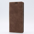 Case for Oppo A78 4G, ERBORD Vintage, wallet with flap, coffee