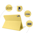 Case with illuminated bluetooth keyboard for iPad 10.9 2022 (10 gen.), yellow