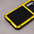 Love Mei Case for Samsung Galaxy A54 5G, armored with glass, yellow