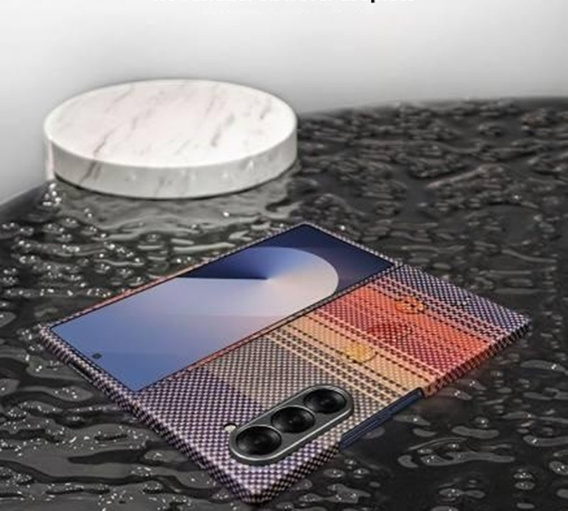 Case for Samsung Galaxy Z Fold6 5G - magnetic Aramid Fiber, orange