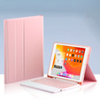 Case + keyboard iPad Pro 11 2021 / 2018, iPad Air 10.9 4 2020 / 5 2022, Pen Slot, pink rose gold