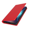 Flip case for Samsung Galaxy S25 Ultra, Litchi Skin Grain, red