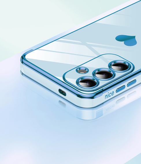 Case for Samsung Galaxy S25 FE, Electro heart, blue