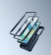 Armored case for Samsung Galaxy A16, Dexnor Full Body (Two Frames), dark blue