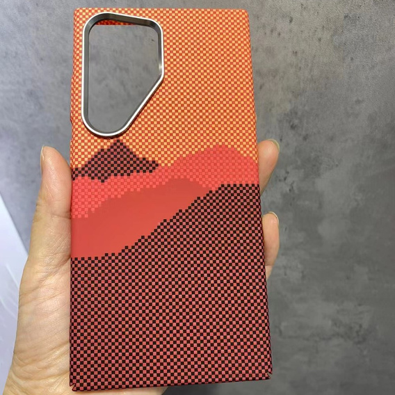 MagSafe's Samsung Galaxy S23 Ultra Case, Carbon Fiber, orange