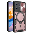 Armor case for Infinix Hot 40i, CamShield Slide, pink rose gold