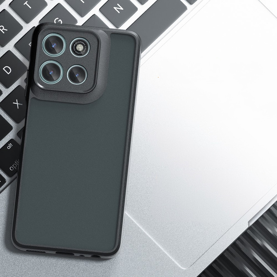 Case for Xiaomi Redmi 15 5G / 4G, with camera protection, transparent with black sides