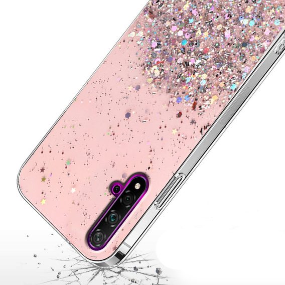 Case for Huawei Nova 5T/Honor 20, Glittery, pink