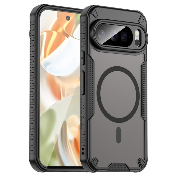 Armoured case for Google Pixel 10 Pro, for MagSafe, matt, black