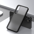 Case for Samsung Galaxy S24, Fusion Hybrid, with camera protection, transparent / black