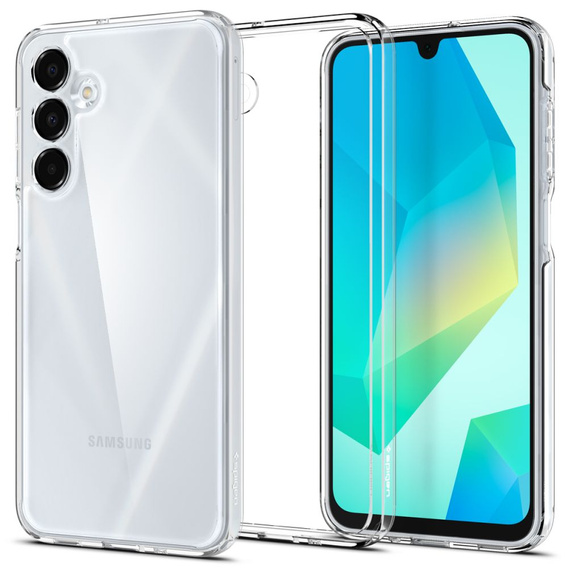 Spigen case for Samsung Galaxy A16 4G / 5G, Ultra Hybrid, transparent + 9H Tempered Glass