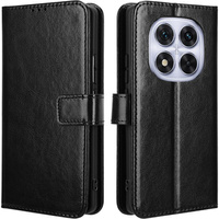 Flip case for Xiaomi Redmi Note 14 Pro, Crazy Horse Wallet, black