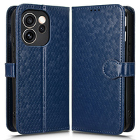 Wallet Rhombus flip case for Oppo Reno 15 FS, blue