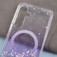 Case for Samsung Galaxy S24+ Plus, Glittery, for MagSafe, purple